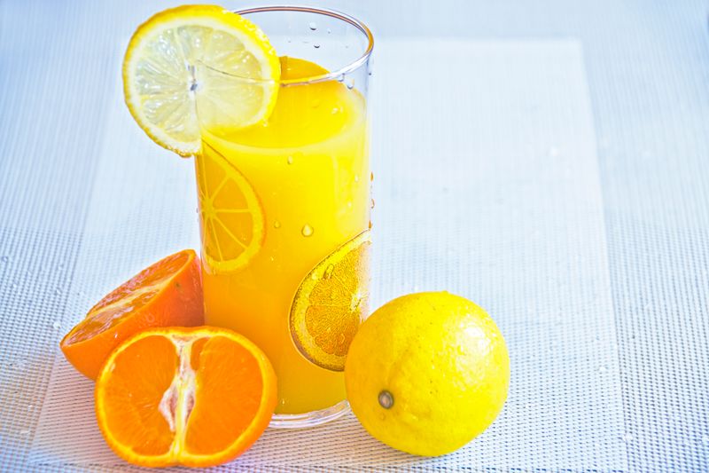 Fresh lemonade beverages available at Dewey's pizza